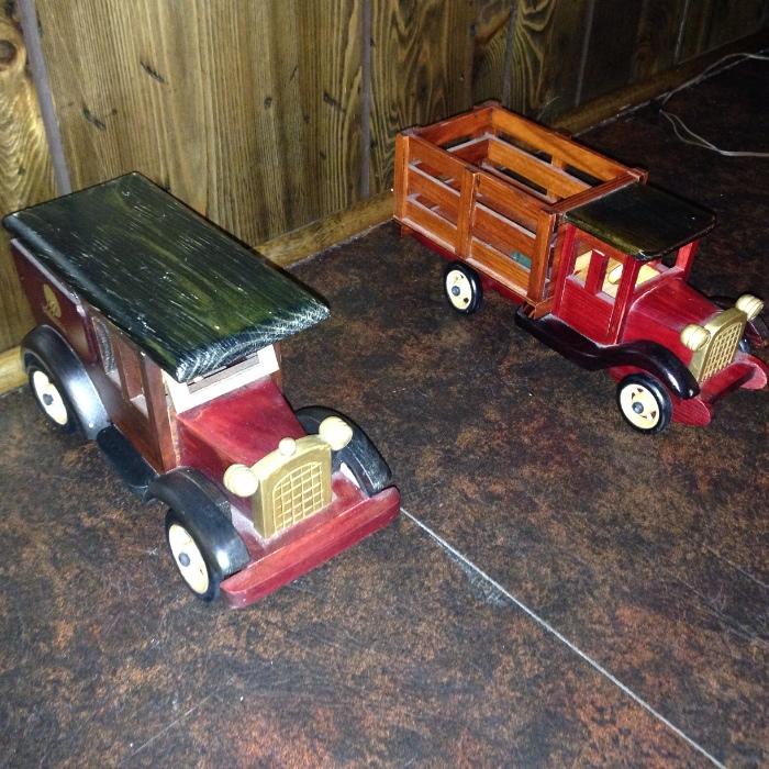wooden trucks