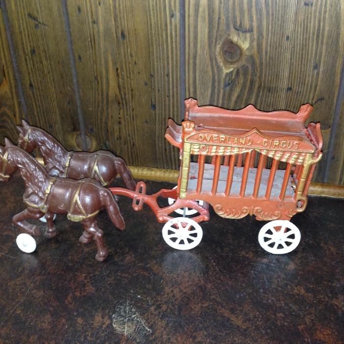 cast iron circus wagon