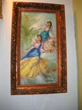 oil painting by white