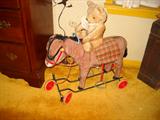 STEIFF DONKEY RIDING TOY
