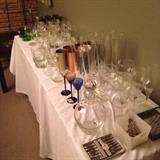 Glassware and vintage aluminium cups