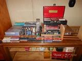 CD's, VHS, cassettes, DVD's