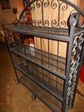 wrought iron shelf