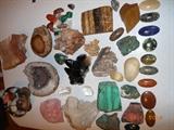 Lots of assorted stones and shells