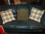 Hunter green sofa/has matching chair