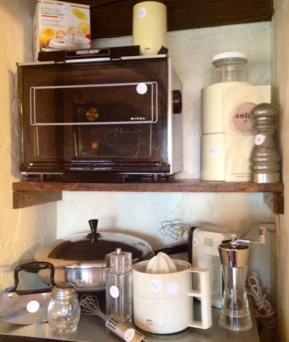 Rival Ceramic Oven, Small Appliances, Vintage Electric Frying Pan