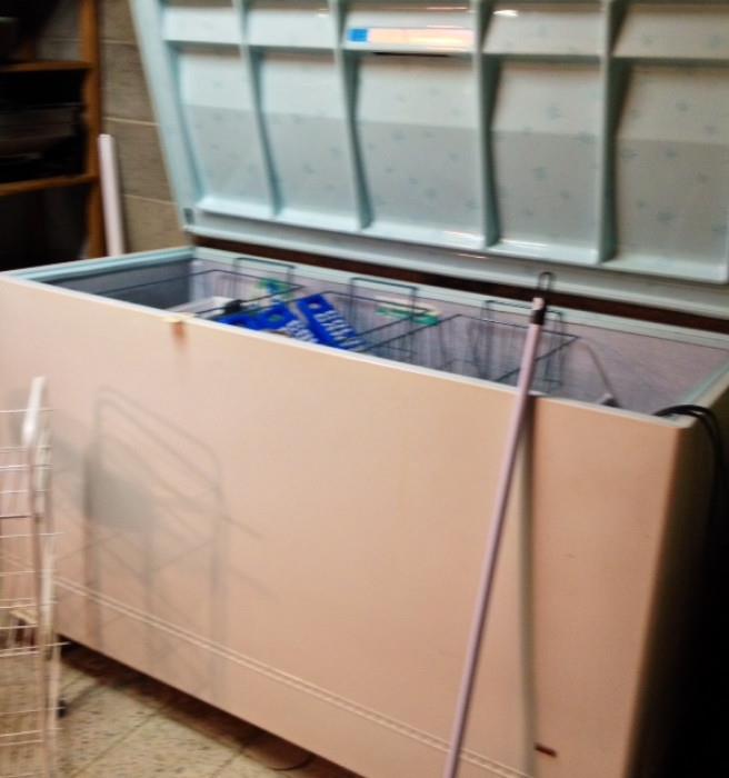 Large Chest Freezer in the basement Pantry