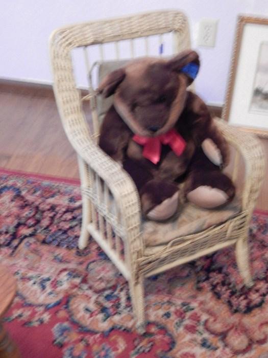 antique baby chair