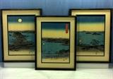 Hiroshige Triptych, Uchida Printing