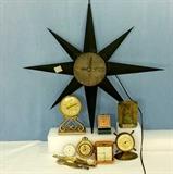 Mid Century and desk clocks