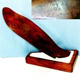 Soaring Hawk absract wood statue