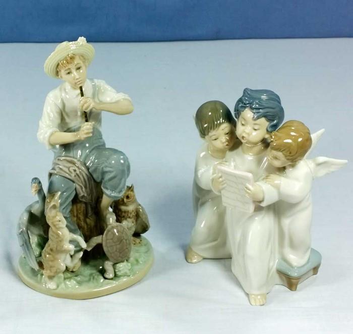 Lladro Norman Rockwell series Springtime of '27 and Angel Group