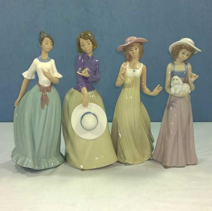 NAO elegant young ladies porcelain figurines