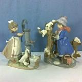 Lladro Summer on the Farm and Winter Frost