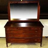 Garlend drap accent long dresser with mirror