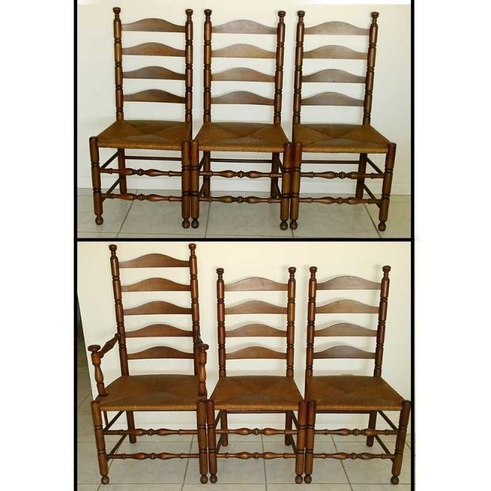 Thomasville solid cherry Welch Valley Ladder Back Chairs