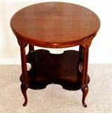 Art Nouveau Table and Clover Shelf