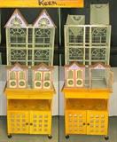 Signed Kern hand made designer bird cage on base