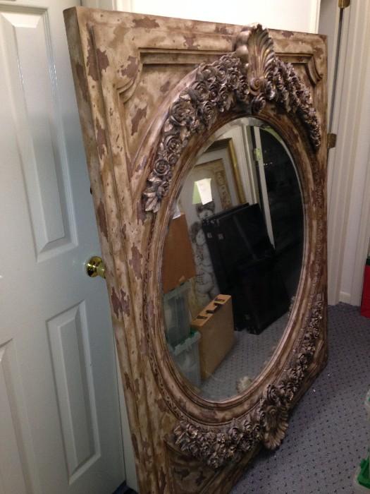 large carved mirror