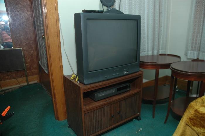 27" TV, VCR, Converter, and Cart