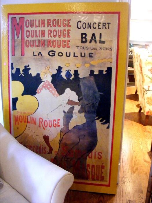 Moulin Rouge Poster. Retro Décor Repro