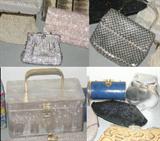 Vintage purses including, Whiting and Davis.