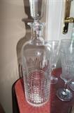 BACCARAT DECANTER AND 65 PC GLASSWARE SET "NANCY"