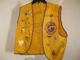 Vintage Lions Club vest and pins