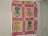 early vintage Sunbonnet Babies quit top