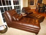 Leather Chaise