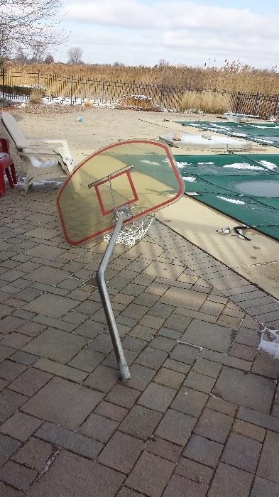 pool basketball hoop