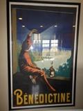 French Stone Lithograph Titled Benedictine Liquor by Cappiello - Circa 1907