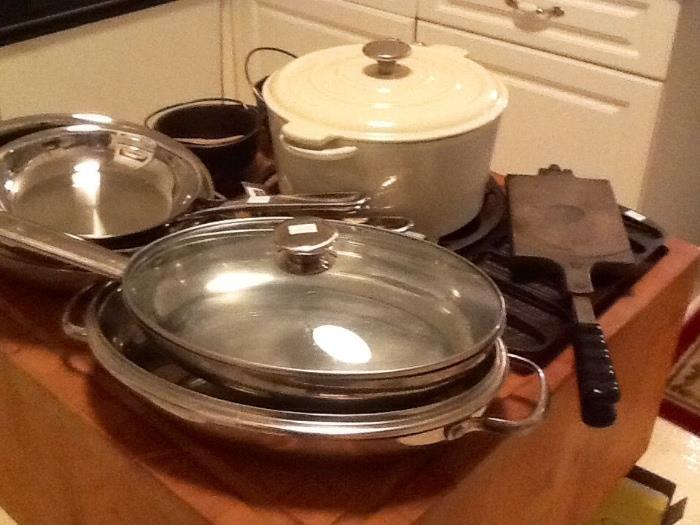 Wolfgang Puck cookware, Le creuset,  cast iron by Lodge