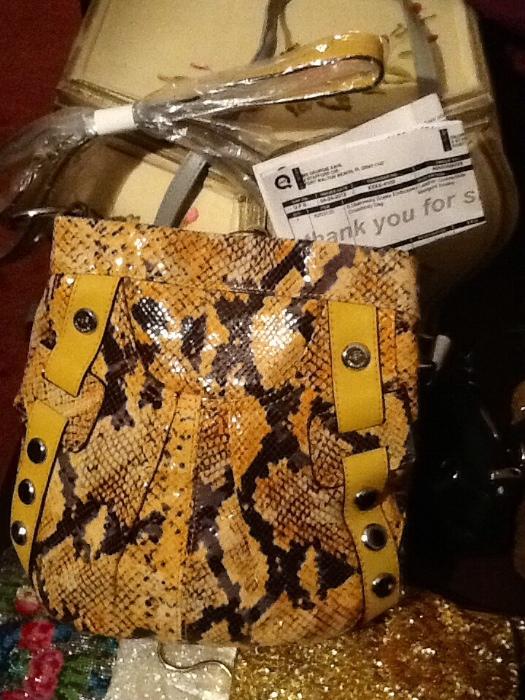 Genuine snakeskin purse new with tags