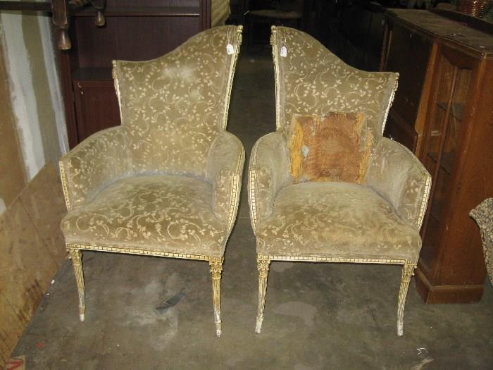 Pair of nice French chairs reduced to $250