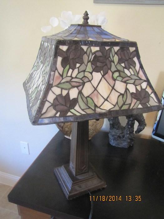 Heavy Stained Glass Lamp