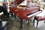 A54 #1 Steinway & Sons  1998 5’1” (The Crown Jewel Collection ) Dark Cherrywood Baby Grand Piano with Piano Disc PDS-128  Signed  Henry Ziegler Steinway #548152 Condition of 9/10