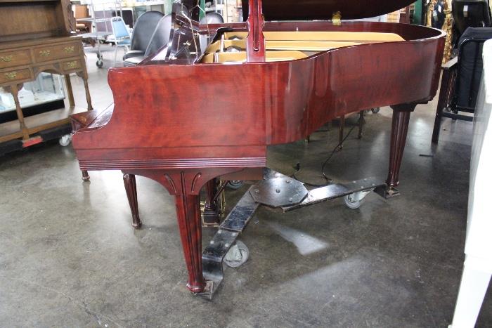 A54 #1 Steinway & Sons  1998 5’1” (The Crown Jewel Collection ) Dark Cherrywood Baby Grand Piano with Piano Disc PDS-128  Signed  Henry Ziegler Steinway #548152 Condition of 9/10