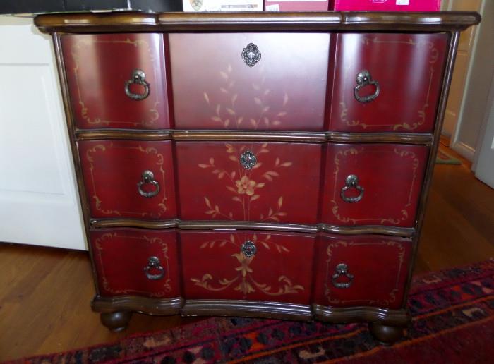 newer paint decorated chest