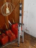 Tripod and gas cans