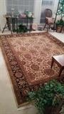NICE rug, 100% wool, hand-woven, measures 9' x 12'