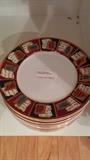 Set/12 Christmas plates, kinda nice, even if they are from Pier 1