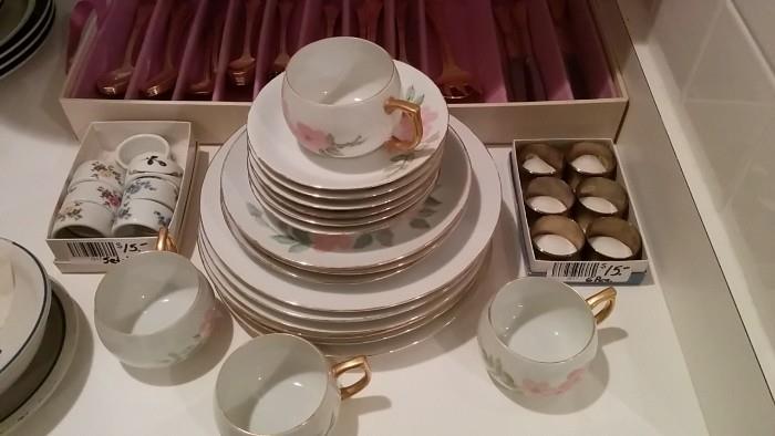 Hand painted set of china from 1954