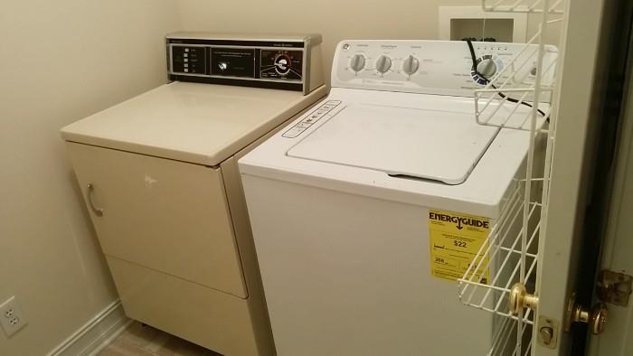 GE washer/dryer, both electric, in very good condition