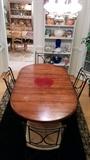 Wonderful Charleston Forge table and set of four chairs, from Boone, NC