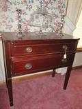 Vintage mahogany server with 2 drawers