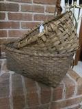 Antique wood splint baskets