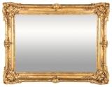 LOT 8: A FRENCH LOUIS XV STYLE GILT GESSO MIRROR