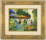 LOT 65: ARTIST UNKNOWN
(20th century)
Market Scene
Oil on board