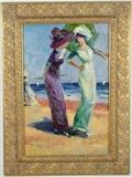 LOT 66: ARTIST UNKNOWN
(20th century)
At the Beach
Oil on canvas